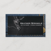 Naaimachine | Jeans | Stikken Visitekaartje (Voorkant)