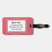 Naaimachine / Jouw tekst {licht} Bagagelabel (Achterkant horizontaal)