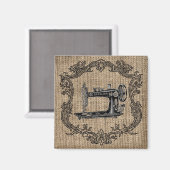 naaimachine jute magneet (Voorkant / Achterkant)