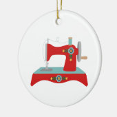  naaimachine keramisch ornament (Links)