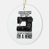 naaimachine keramisch ornament (Links)