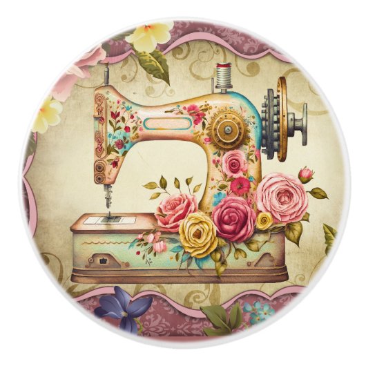 naaimachine keramische knop (Voorkant)