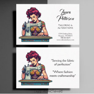 naaimachine kleermakerswijziging visitekaartje