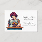  naaimachine kleermakerswijziging visitekaartje (Achterkant)