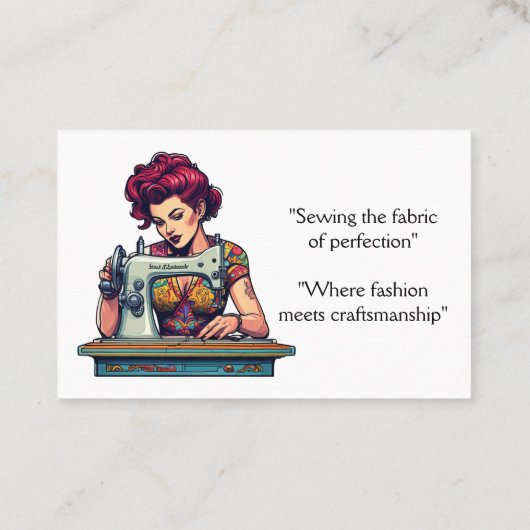 naaimachine kleermakerswijziging visitekaartje (Achterkant)