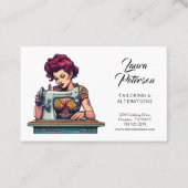  naaimachine kleermakerswijziging visitekaartje (Voorkant)