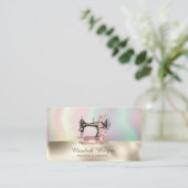 naaimachine kleurrijk goud visitekaartje (Staand voorkant)