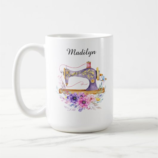 Naaimachine Koffiemok (Links)