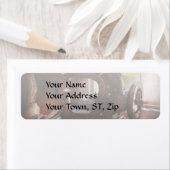 naaimachine - leder - zadelriem etiket (Insitu)