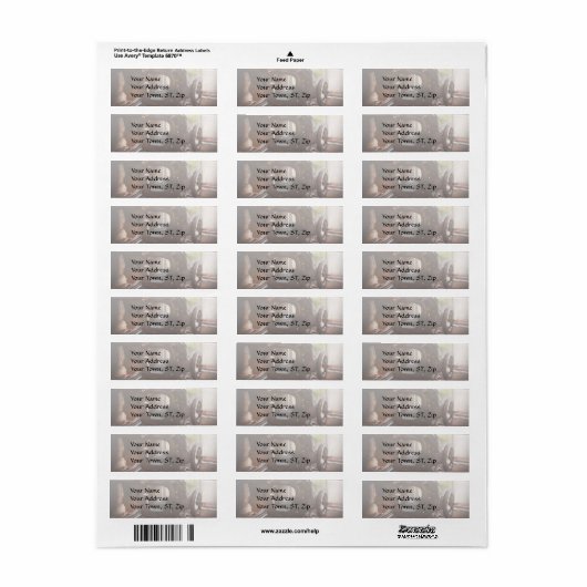 naaimachine - leder - zadelriem etiket (Full Sheet)