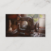 naaimachine - leder - zadelriem visitekaartje (Achterkant)