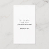  naaimachine | Leren textuurrand Visitekaartje (Achterkant)