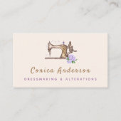  naaimachine Lila Roos Moderne  Visitekaartje (Voorkant)