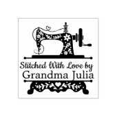 naaimachine Logo Rubberstempel (Afrduk)