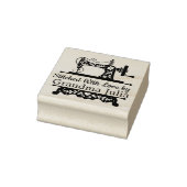 naaimachine Logo Rubberstempel (Stempel)