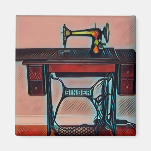 naaimachine magneet (Voorkant)