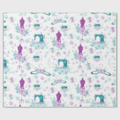 Naaimachine Mannequin-Buttonnen met schroefdruk Cadeaupapier (Vlak)