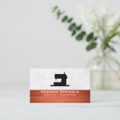 naaimachine | | Marmer | met leer gestikt Visitekaartje (Staand voorkant)