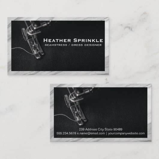 naaimachine | Marmergrens Visitekaartje (Voorkant / Achterkant)