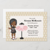 Naaimachine meisje kaart (Voorkant / Achterkant)