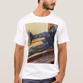  naaimachine met bloemenmotief t-shirt (Voorkant)