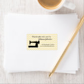 Naaimachine met de hand gemaakt door etiketmedium etiket (Insitu)