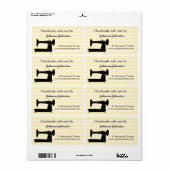 Naaimachine met grote etiketten (Full Sheet)