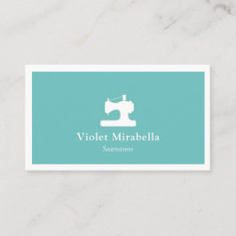 naaimachine met naaimachines, Visitekaartje