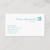 naaimachine met naaimachines, Visitekaartje (Achterkant)