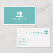 naaimachine met naaimachines, Visitekaartje (Voorkant / Achterkant)