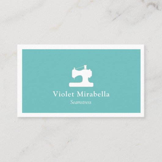 naaimachine met naaimachines, Visitekaartje (Voorkant)