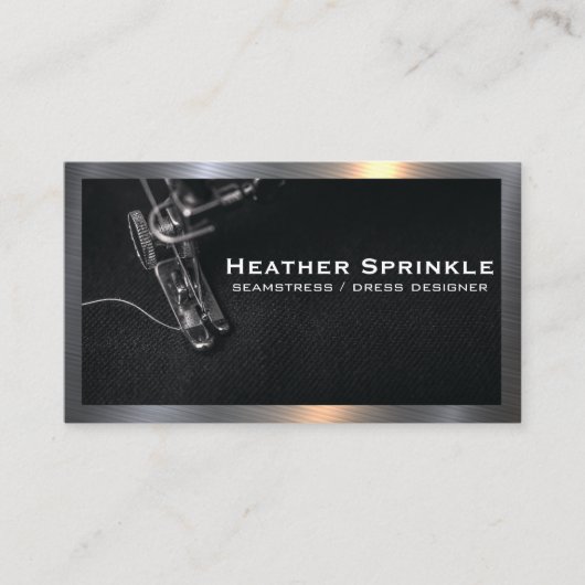 naaimachine | Metaalgrens Visitekaartje (Voorkant)