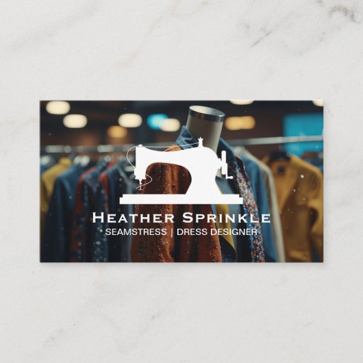 naaimachine | Mode kleding Visitekaartje (Voorkant)
