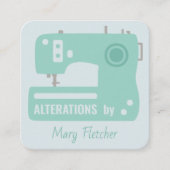 Naaimachine naaddruk Visitekaartje (Voorkant)