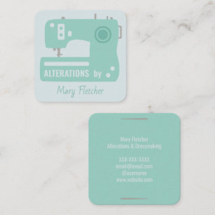 Naaimachine naaddruk Visitekaartje