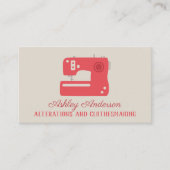 Naaimachine naaddruk Visitekaartje (Voorkant)