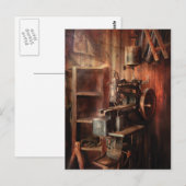 Naaimachine - naaimachine voor de zadelmakerij briefkaart (Voorkant / Achterkant)