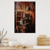 Naaimachine - Naaimachine voor Zadelmakerij Poster (Keuken)