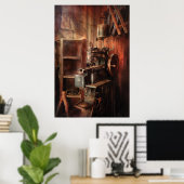 Naaimachine - Naaimachine voor Zadelmakerij Poster (Thuiskantoor)