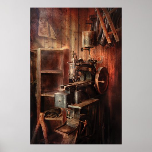 Naaimachine - Naaimachine voor Zadelmakerij Poster (Voorkant)