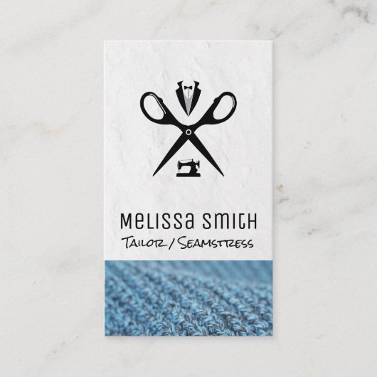 Naaimachine | Naaister | Kappersschaar Visitekaartje (Voorkant)