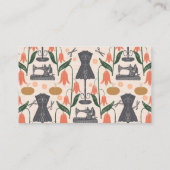  naaimachine naaister kleermaker afsprakenkaartje (Achterkant)