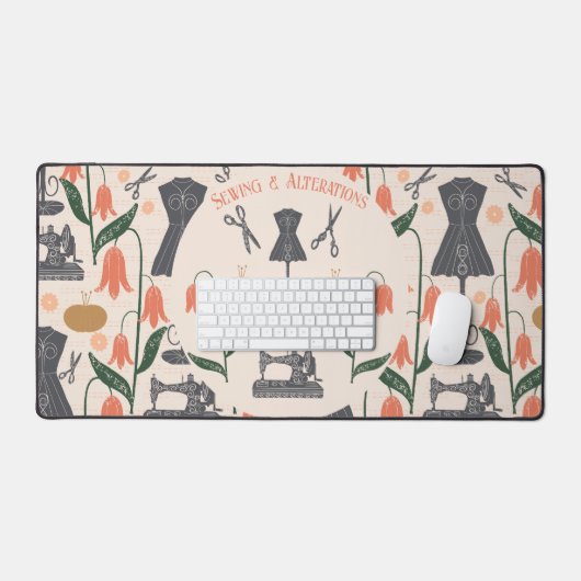  naaimachine naaister kleermaker bureaumat (Keyboard & Muis)