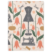 naaimachine naaister kleermaker klembord (Achterkant)