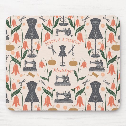  naaimachine naaister kleermaker muismat (Voorkant)
