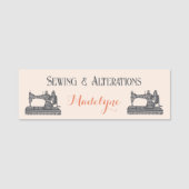  naaimachine naaister kleermaker naamplaatje (Voorkant)