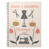  naaimachine naaister kleermaker notitieboek (Voorkant)