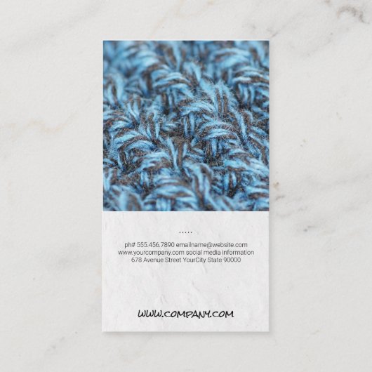 Naaimachine | Naaister | Kleermaker Visitekaartje (Achterkant)