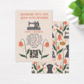  naaimachine naaister kleermaker visitekaartje (Bureau)