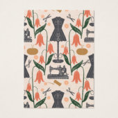  naaimachine naaister kleermaker visitekaartje (Achterkant)